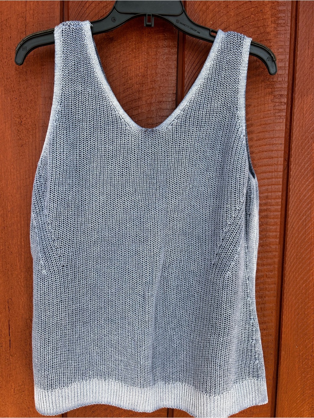 Charles B Pale Blue Knit Tank  Sz Large